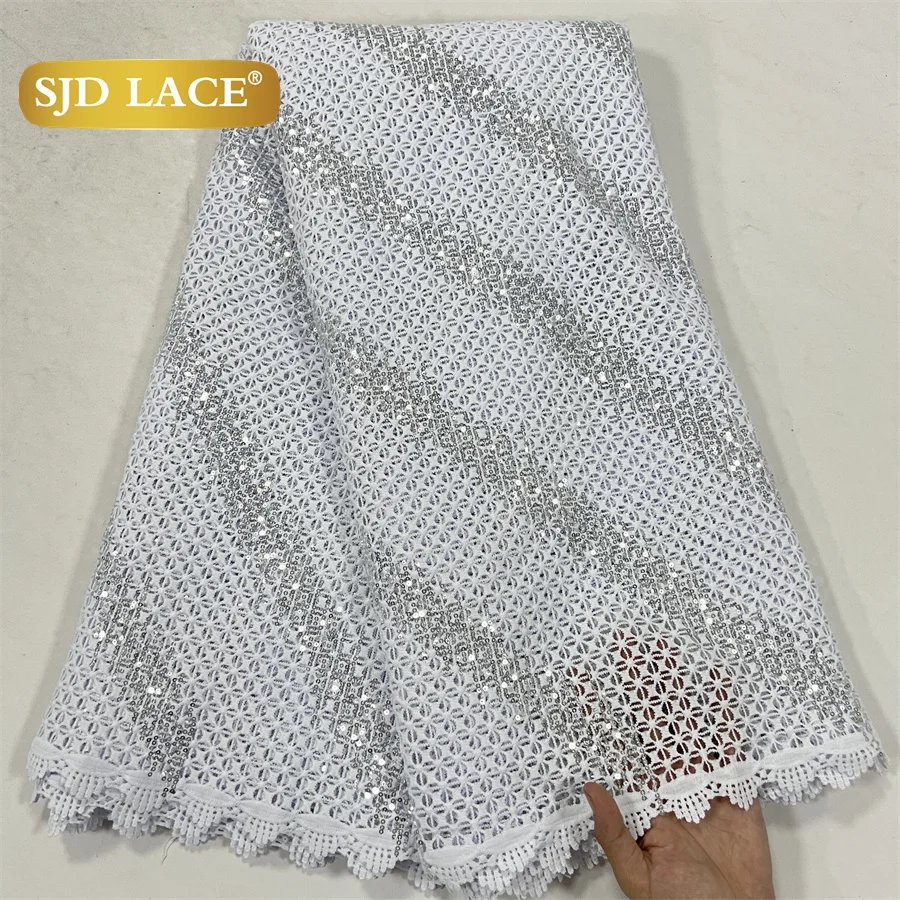 18White Sequins Lace