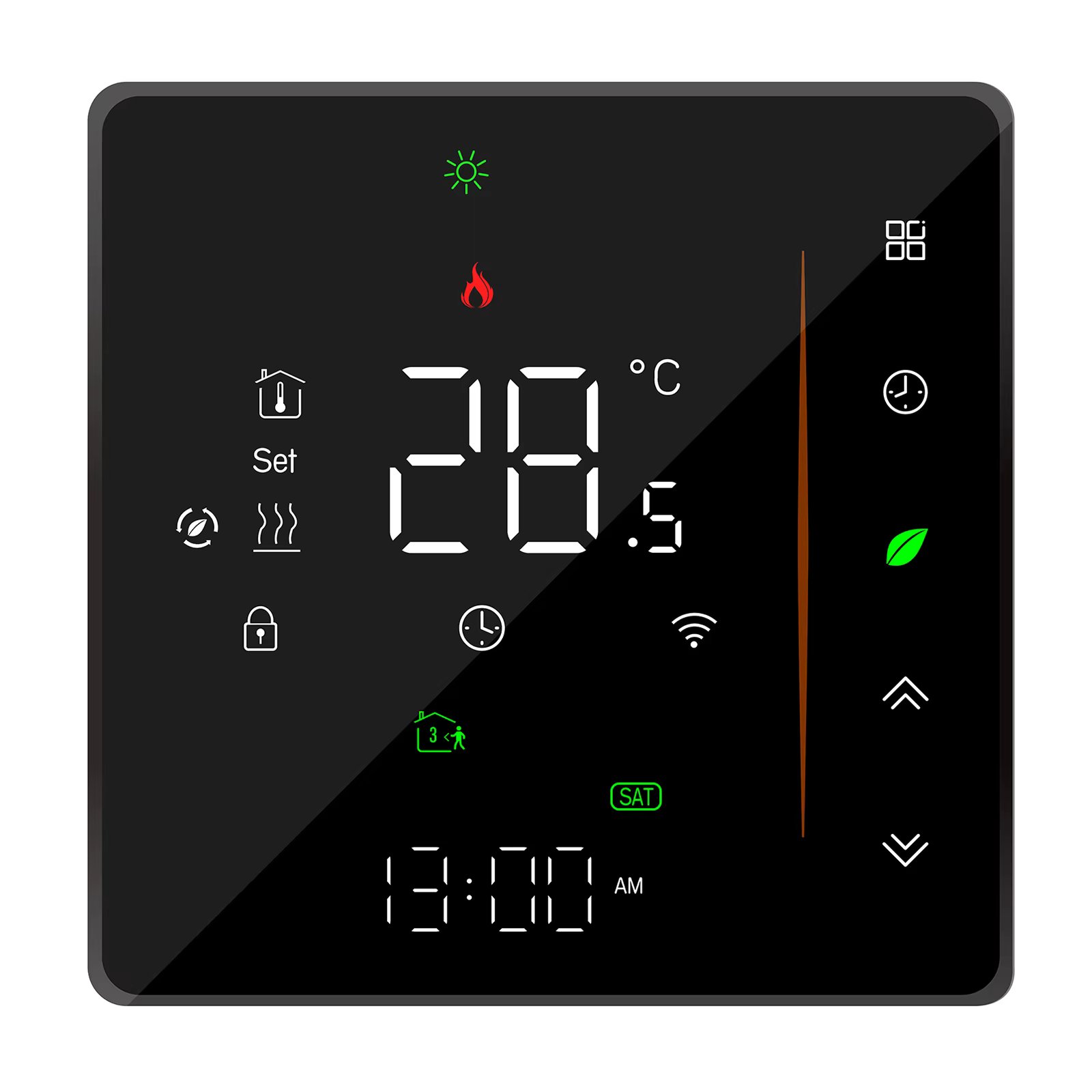 WiFi Smart Thermostat LCD Display Touch Screen for Electric Floor Heating Water/Gas Boiler Temperature Remote Controller