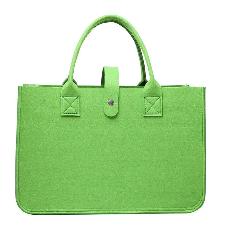 New Fashion Women Bag Felt Cloth HandBag Female Large Capacity Totes Ladies Solid Color Travel Shopping Bags Purses bolso mujer