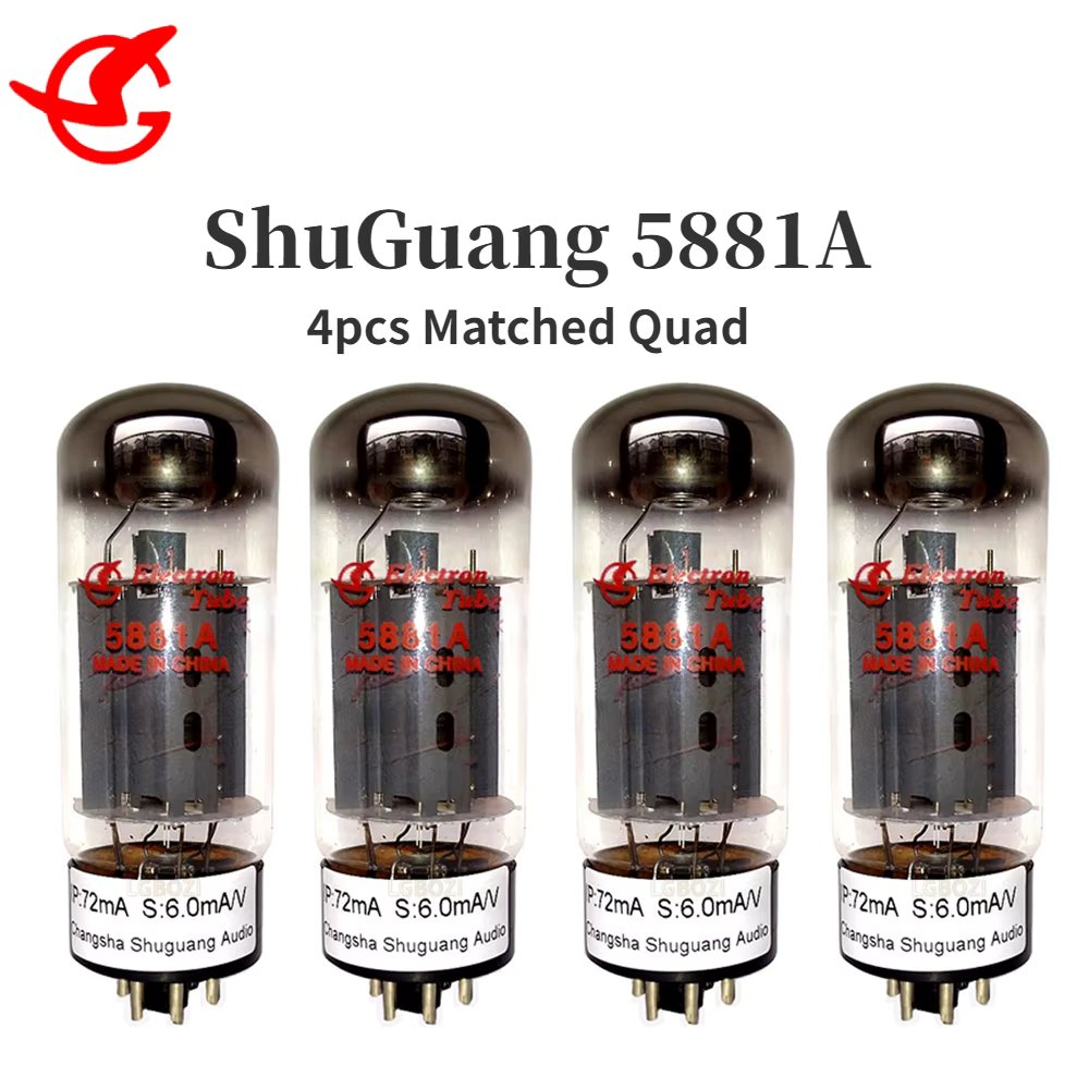 5881A SHUGUANG 5881A Electronic Tube Replaces 6L6 6L6GC 6L6WGC 6P3S 6L6WGB 5881WXT Vacuum Tube Audio Amplifier DIY Matched Quad