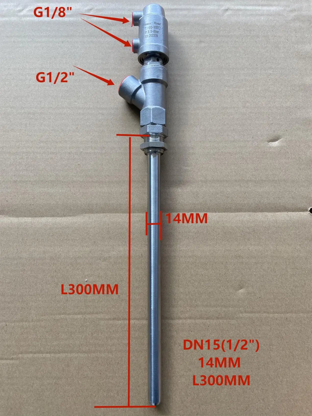 DN15 14MM L300MM