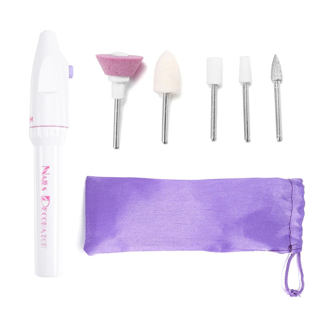 1Set 5 Drills Equipments Mini Grinding Polishing Tools For Nail Art Screw Epoxy Resin Jewelry Making Tool Jewelry DIY Handmade