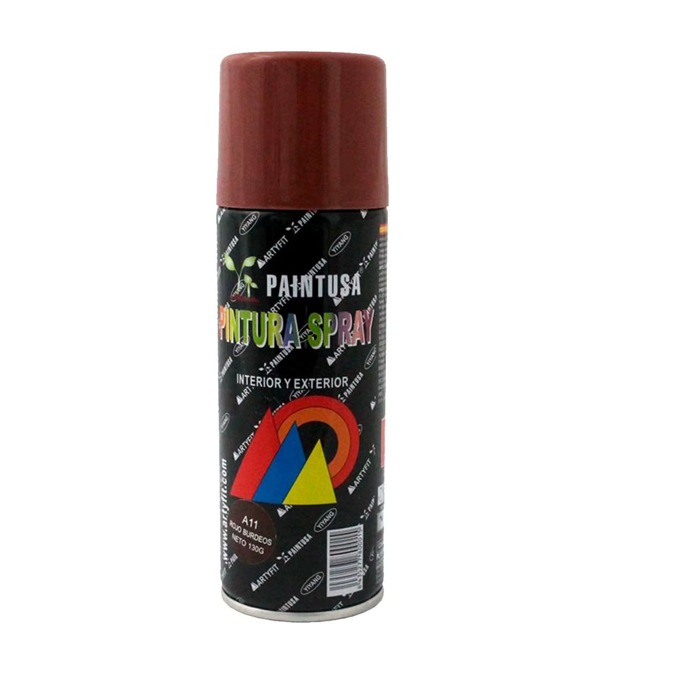 Montoro A11 200 ml burgundy red spray paint pot, valid for a multitude of indoor and outdoor surfaces. Painting
