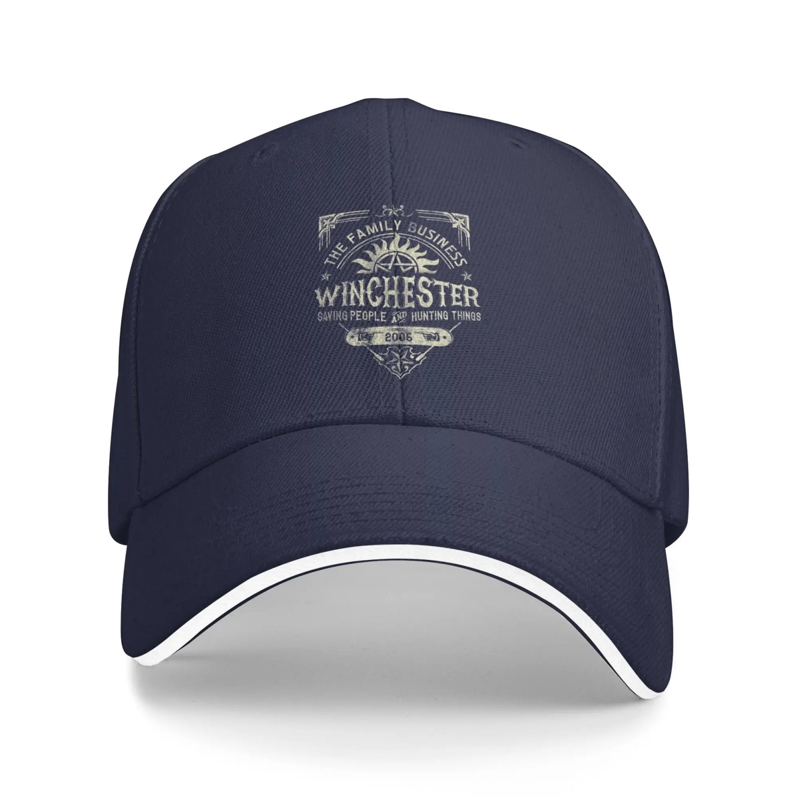 A Very Winchester Business Supernatural Baseball Hat Sandwich Cap Sun Hats Vintage Unisex Adjustable of Washable Trucker Caps