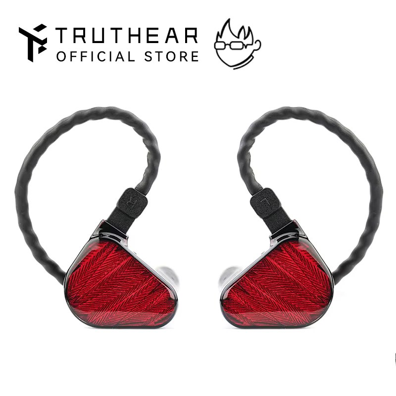 TRUTHEAR x Crinacle ZERO:RED earphone Dual Dynamic Drivers In Ear Headphone with 0.78 2Pin Cable
