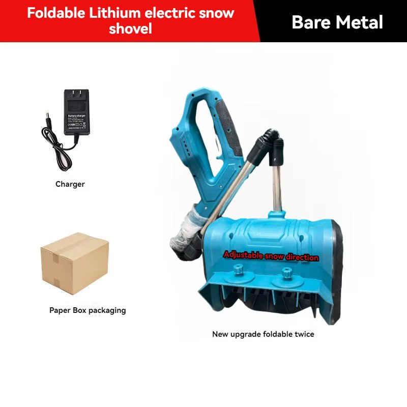 Winter Electric Snowplow Lithium Electric Snow Sweeper Cordless Snow Shovel courtyard Street for 21V Battery