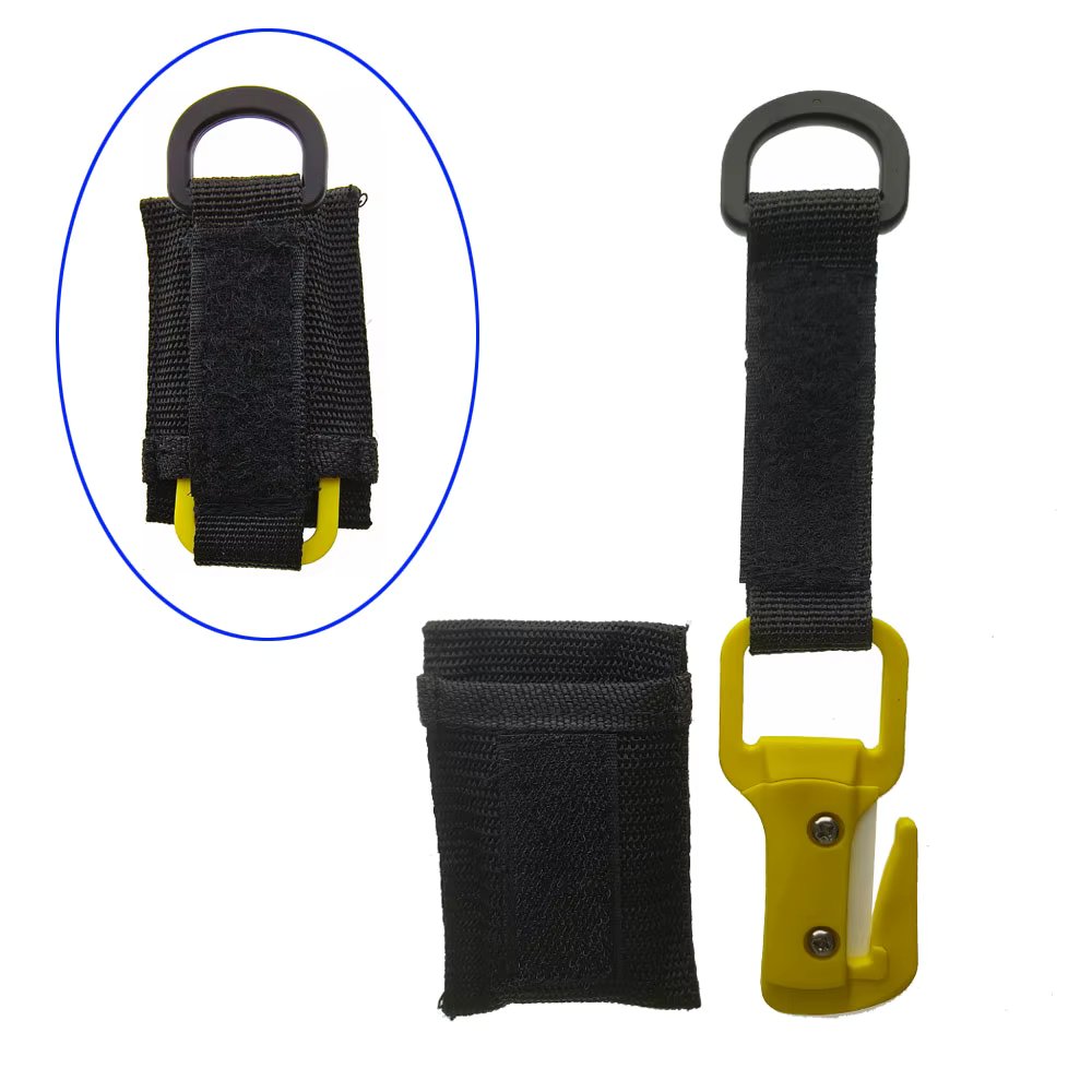 Ceramic Blade Scuba Diving Single Edged Cutter Line Net Cable Cutting Knife Twin Cut Diving Life Safety Equipment