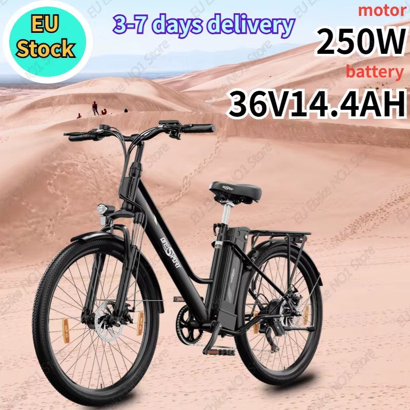 ONESPORT OT18 Electric Bicycle 250W Motor 36V14.4AH Lithium Battery Aluminum Alloy Frame E-bike 26-inch Tire Urban Electric Bike