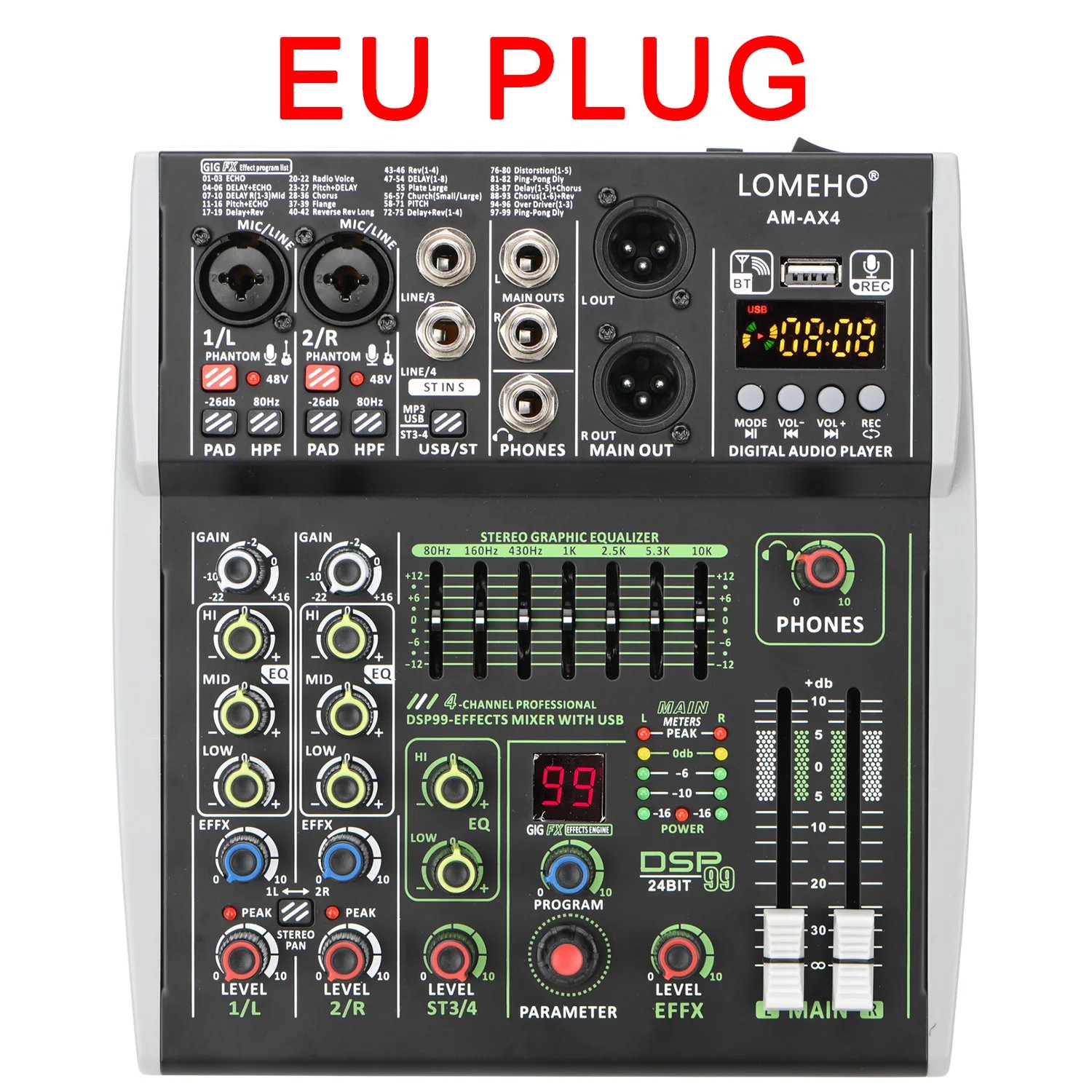 4 Channel  EU PLUG