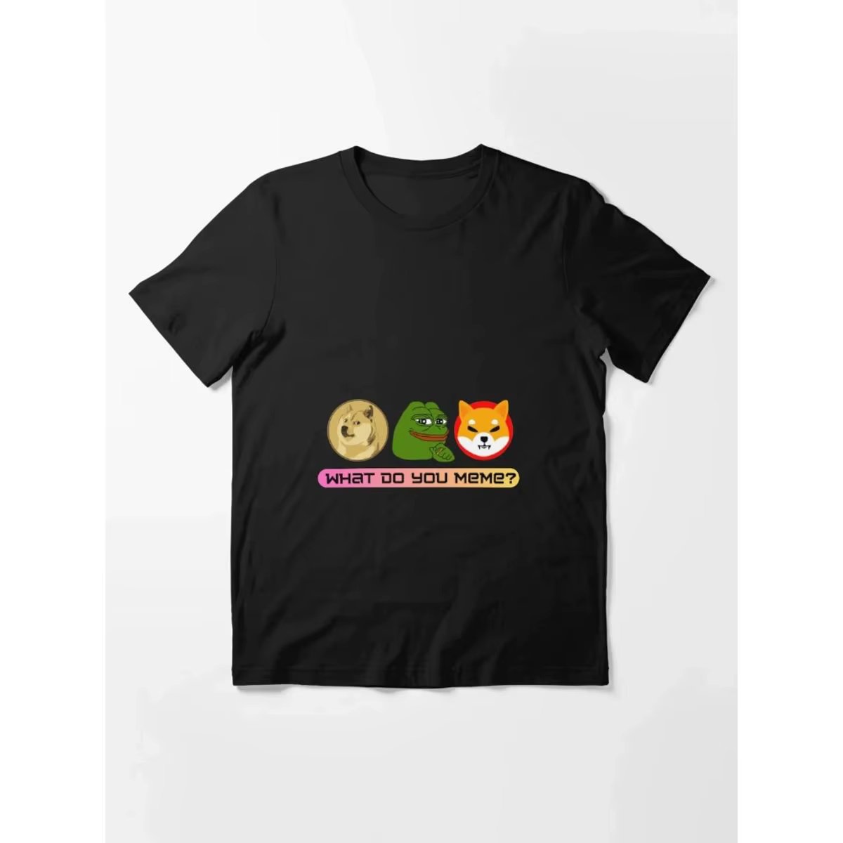 Men's Basic Shirt Cotton Memes Cryptocurrency Casual Short Sleeve