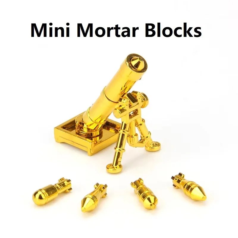 Compatible 71001 Electroplate Plating Gold Chrome Mr Gold Building Blocks Mini Action Figure Toys