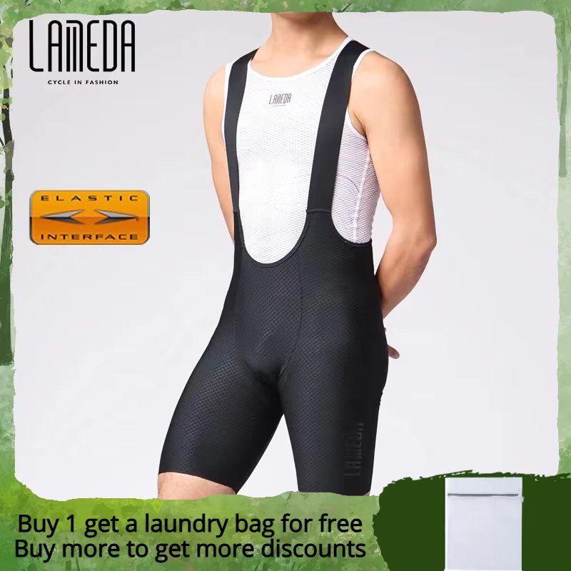 Lameda Cycling Bib Shorts For Men Double Arrow Men's Cycling Shorts Elastic Professional Summer Bicycle Riding Pants