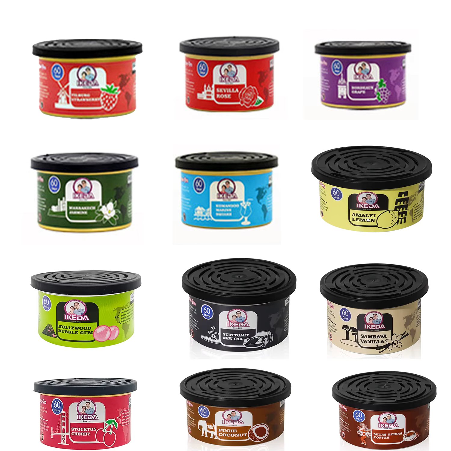 Car Air Freshener:Bubble gum  Scent | Organic Cans | Odor Eliminator Essential | Long-Lasting | Strong Fragrance | For Home Car