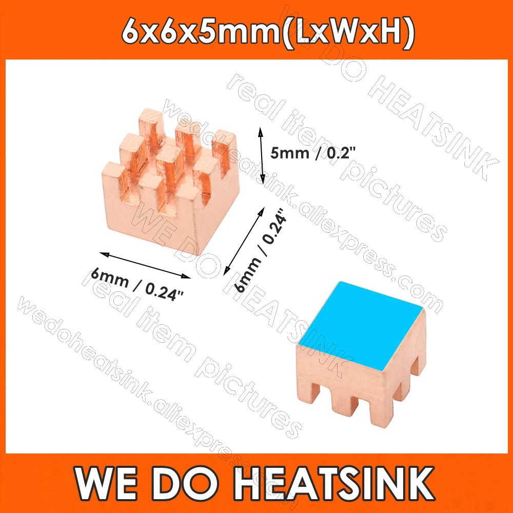 6x6x5mm With Pad