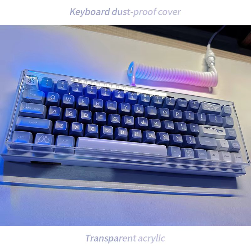 Acrylic Keyboard Clear Protector Case Mechanical Keyboard Dust Cover For 60/61/64 96 98104/108 Key Mouse Cover Keyboard Cover