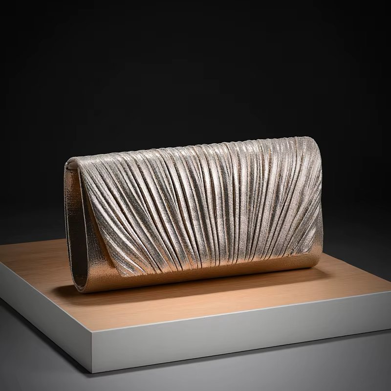 New fashion evening party clutch bag pleated evening chains shoulder bag Wedding party gift hand bag for women