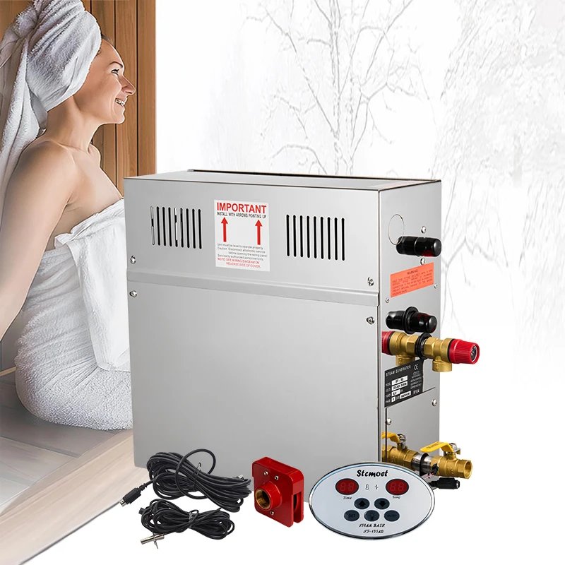 STCMOET 4.5KW Stainless Steel Luxury Steam Bath Machine Mini Steam Generator For Bathroom
