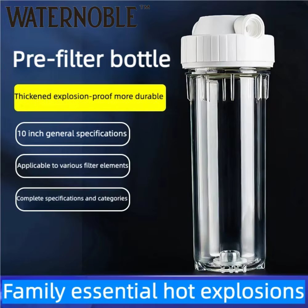 Waternoble Whole House Water Filter Housing System 10" X 2.5" Inline Water Filter High-Flow Pre-Filtration for Healthy Living