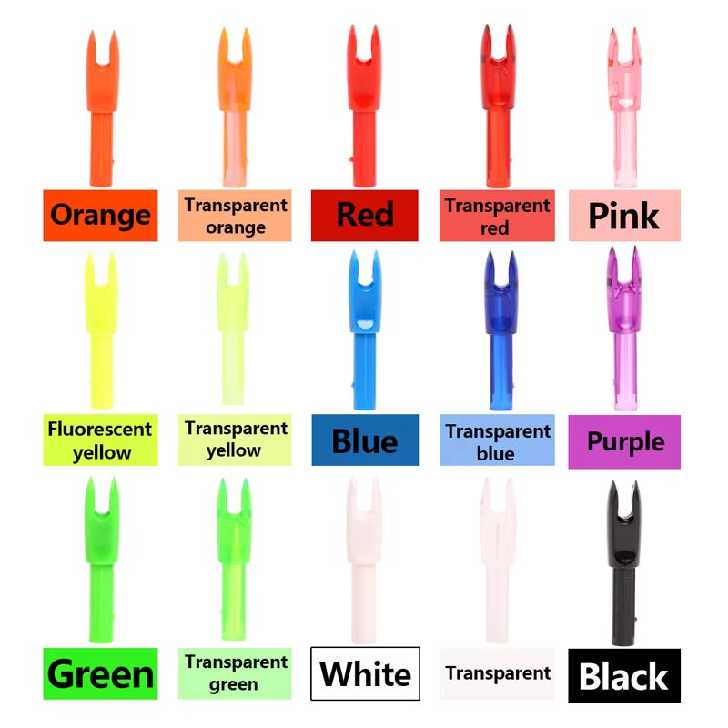 50pc  ID 4.2 mm Arrow Nocks Internal For Carbon Fiberglass Arrow Shaft DIY Archery Accessory