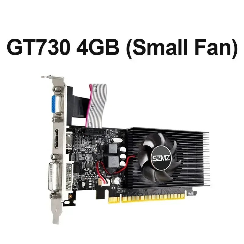 GT730 4GB Video Card 64Bit DDR3 With HDMI VGA DVI Port Nvidia Graphics Card PCIE X16 2.0 GT730 GPU Desktop Computer