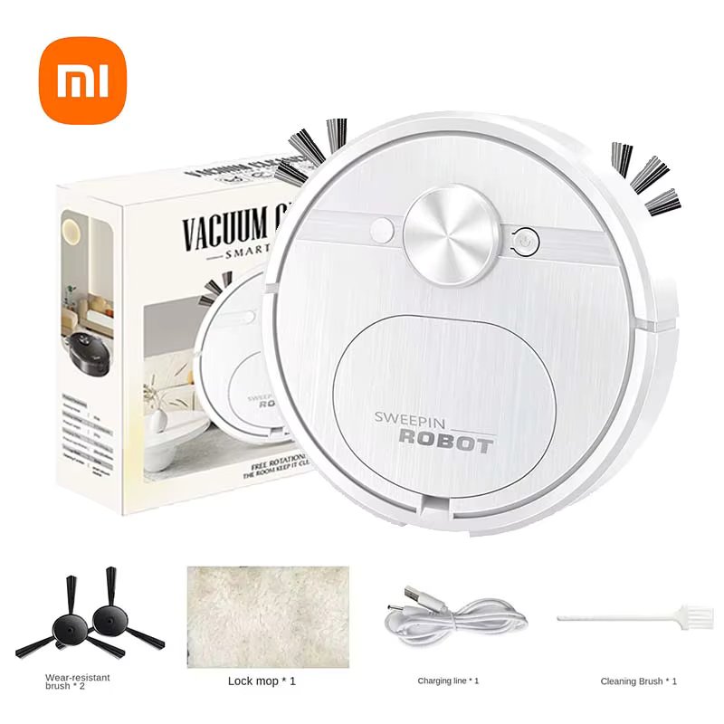 Xiaomi Electric Smart Sweeper 3In1 Sweeping Mopping Suction USB Rechargeable Durable Sweeping Robot Household For Pets Hair Dust
