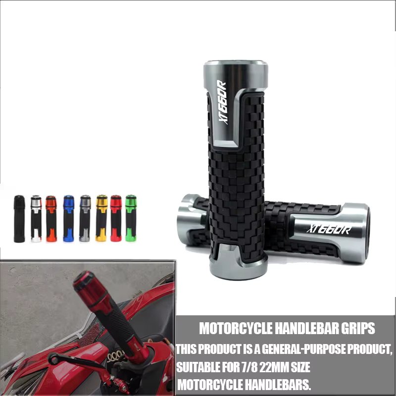 For XT660R 2004-2017 XT660 XT 660 R 660R Motorcycle 7/8"22mm Aluminum Rubber Anti-Slip Handle Bar Handlebar Hand Grips