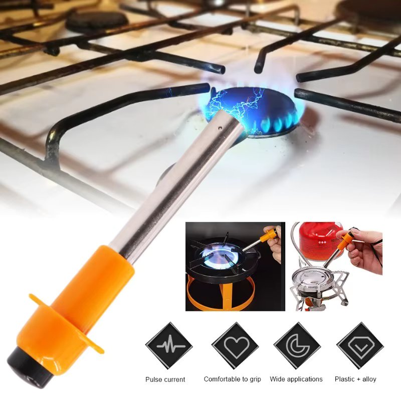 Outdoor Camping Stove Lgniter Stove Accessories Kitchen Household Mini Steel Electric Lighter Stainless BBQ Piezo Igniter