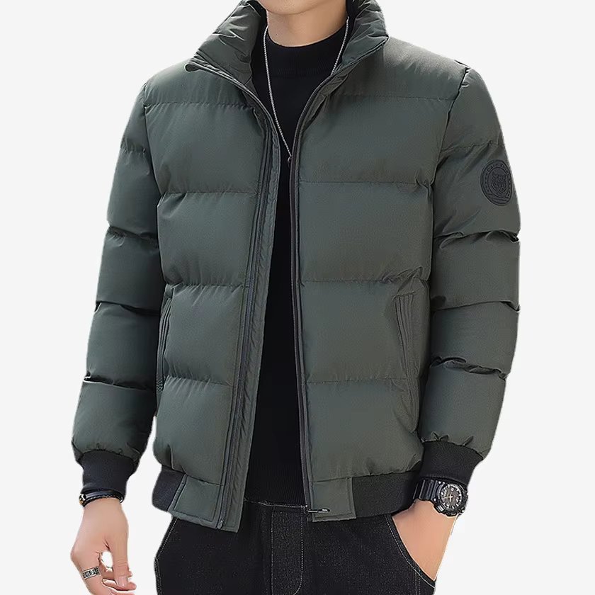 [Twin Spa] circle patch label point male padded jumper (P0000TQC/3 color)