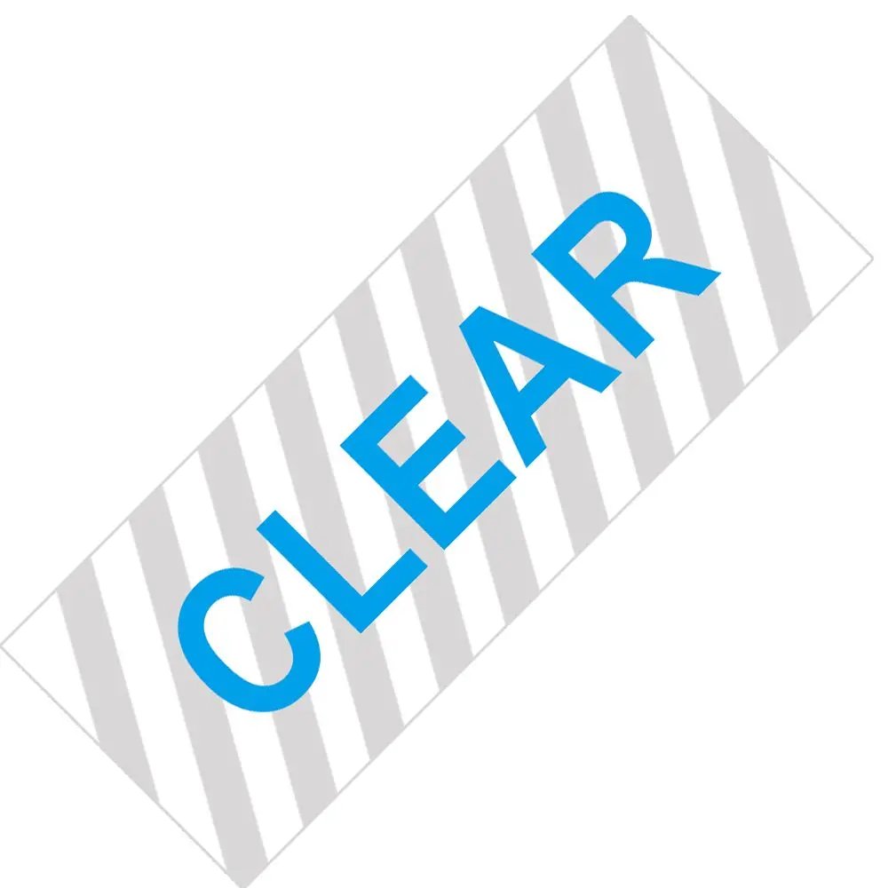 Blue on Clear