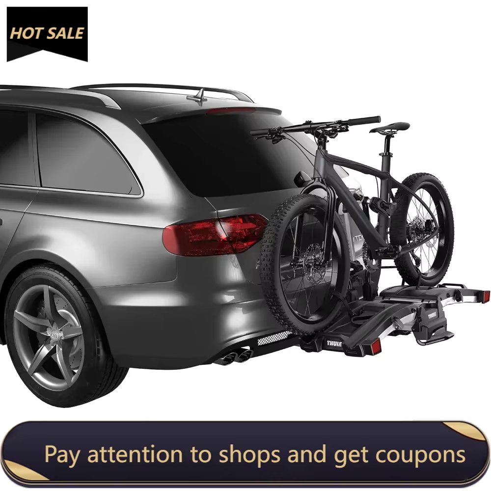 EasyFold XT 2 Hitch Bike Rack - E-Bike Compatible，Fits 2" and 1, 1/4" receivers，Tool-Free Installation，Fully Foldable