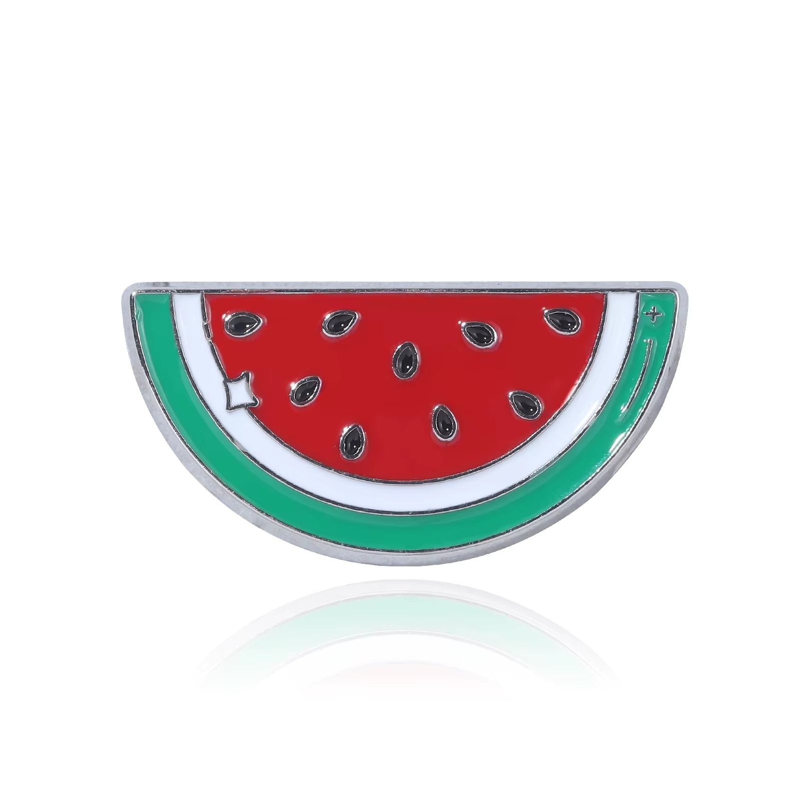 Cute Watermelon Enamel Pin Summer Fruit Shaped Brooch Bag Decoration Badges Women Lapel Pin Jewelry Gift