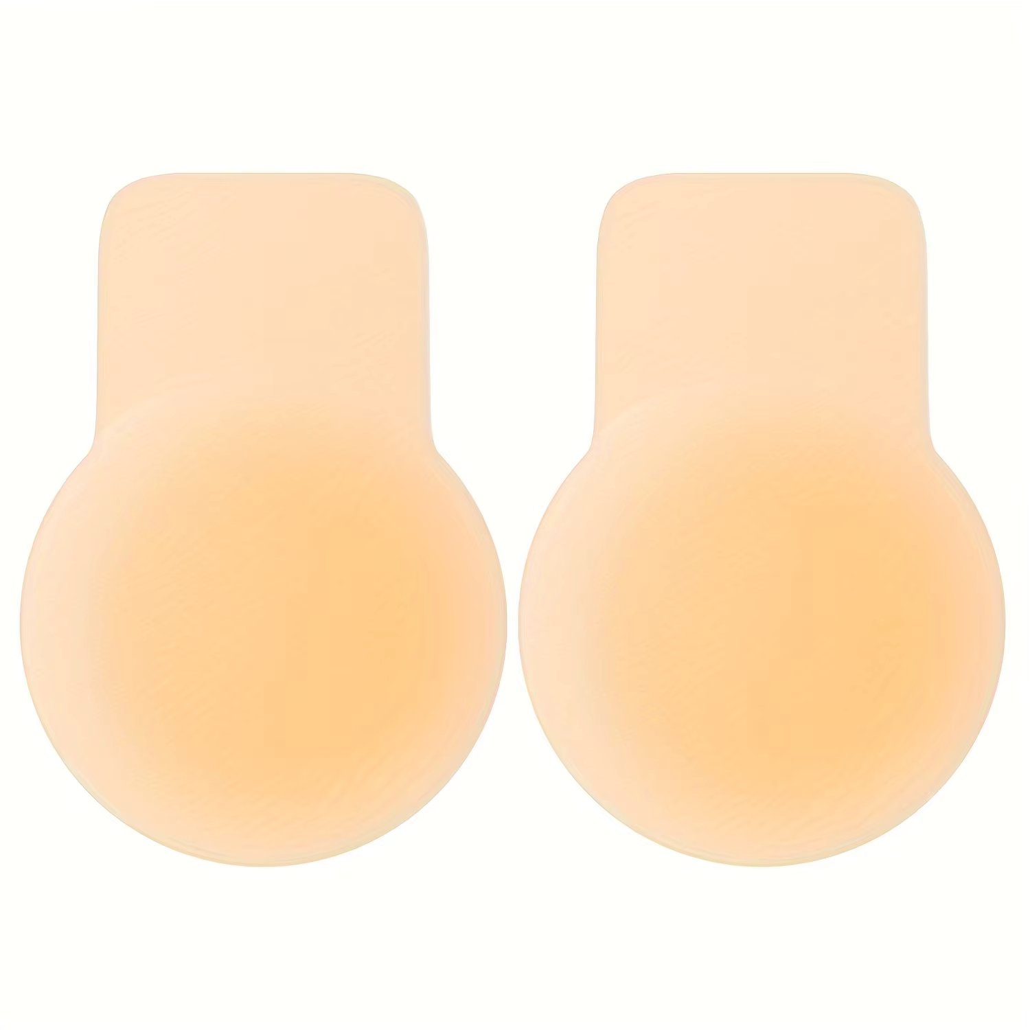 Awant Reusable Waterproof Silicone Nipple Covers, Sticky Adhesive Nipple Pasties for Women Flat Mouth Cut Style