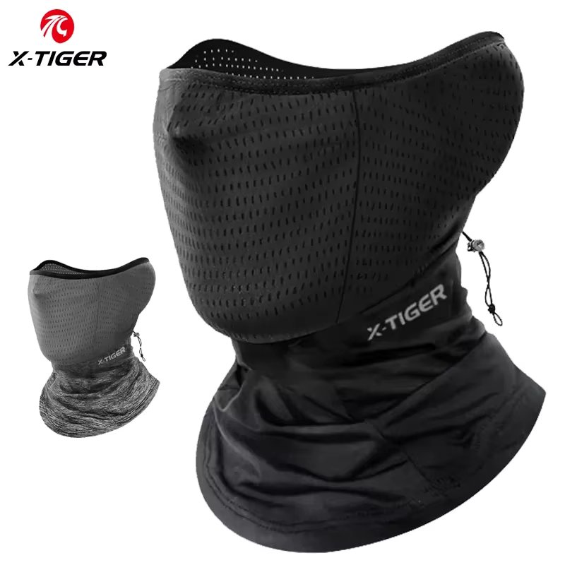 X-TIGER Sports Cycling Face Mask Summer Bandana Scarf Running Anti-UV Anti-sweat Bicycle Bandana Ice Silk Sun Protection Mask
