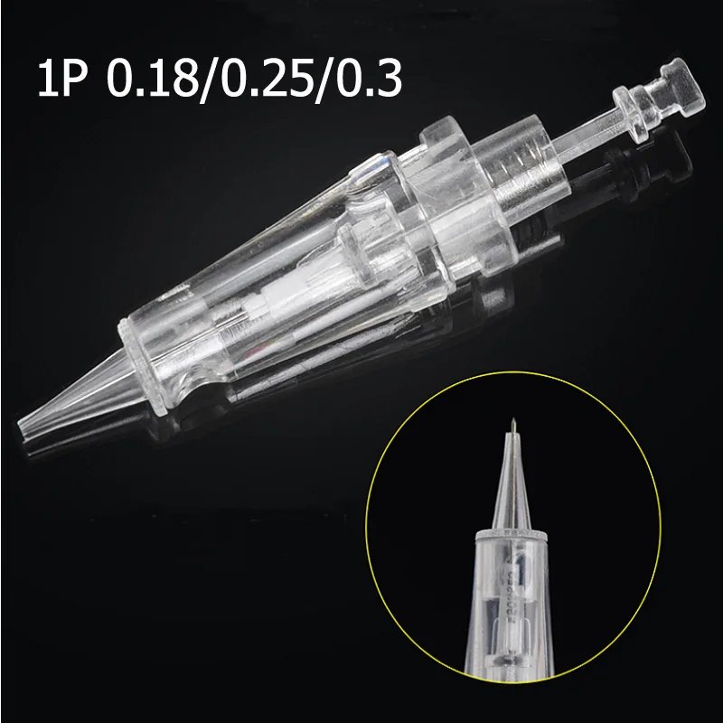 10pcs/50pcs Disposable Sterilized Eyebrow lip Permanent Makeup Needle Cartridge Eyebrow Tattoo Needles For PMU Machine 1RL 3RL