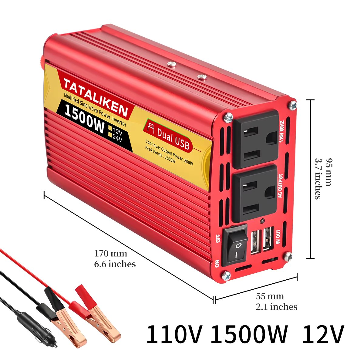 12V 1500W 110V 60HZ