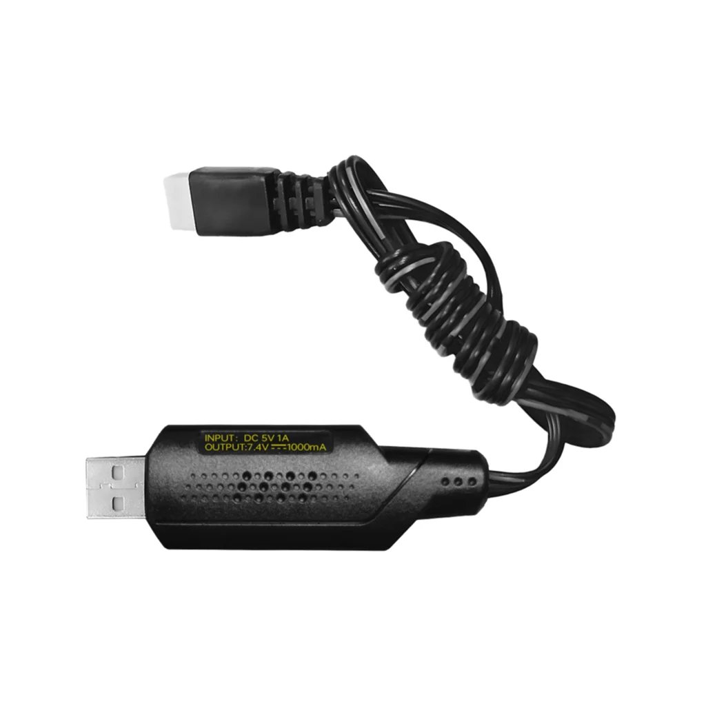 2S 7.4V 1A USB Charger for 7.4V 2S Lipo Batteries with XH-3P Connectors, RC Cars,Drones,Boats 7.4V Batteries USB Charging Cable