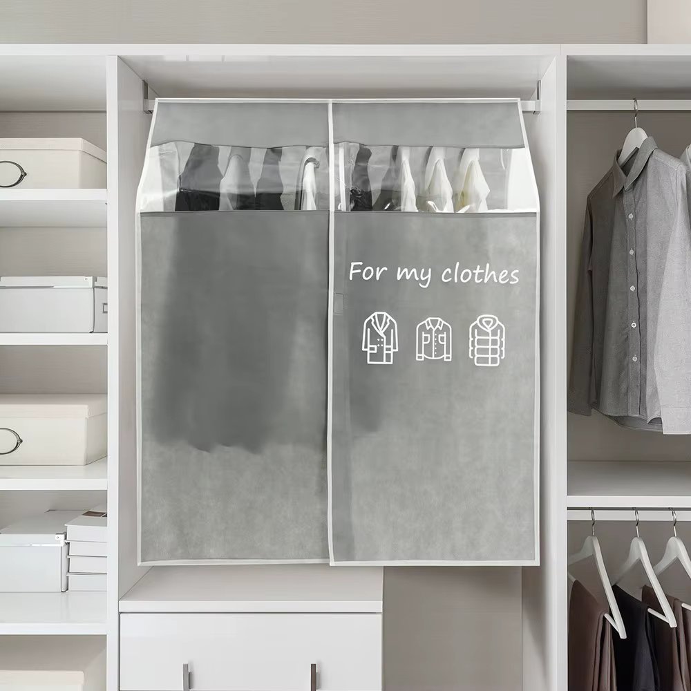 Nova Living Window Hanger Cover Dust-blocking Hanger Clothes Cover for Clothes Cover with Nwoven Shrem Cover with Green