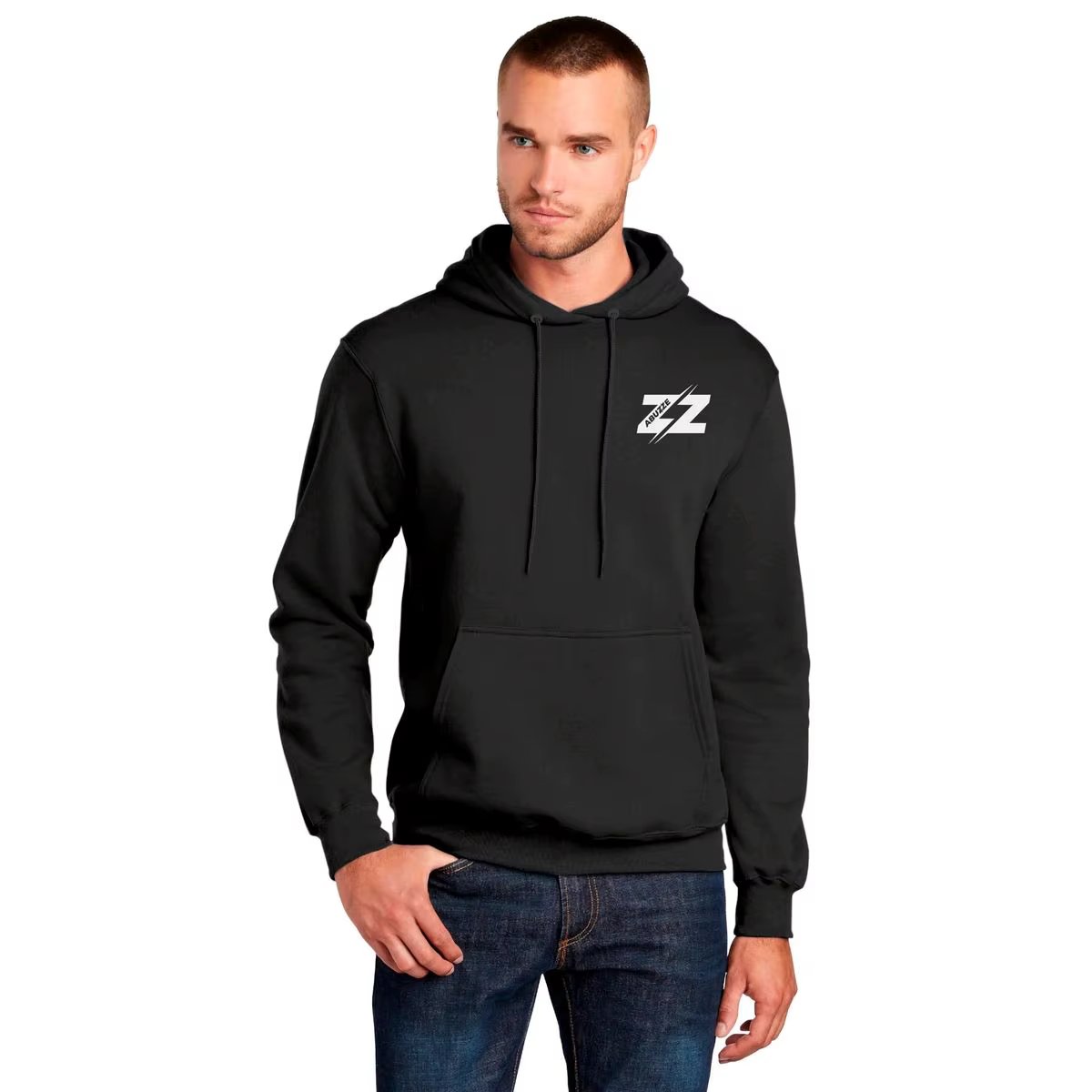 Abuzze Men's Sweatshirt with Kangaroo Hooded Long Sleeve Men's Sweatshirt