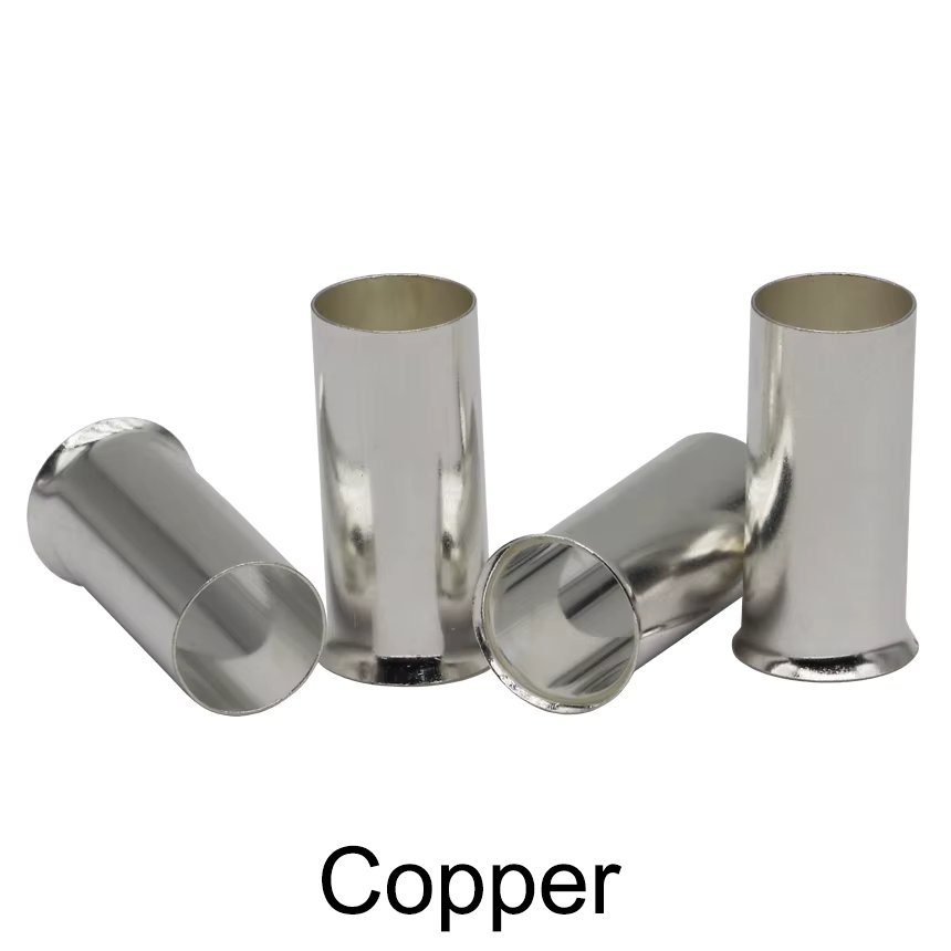 EN6010 EN6012 EN6015 EN6018 6mm2 #10AWG Wire Naked Sleeve Tubular Connector Cord End Ferrule Cable Lug Copper Crimp Terminal
