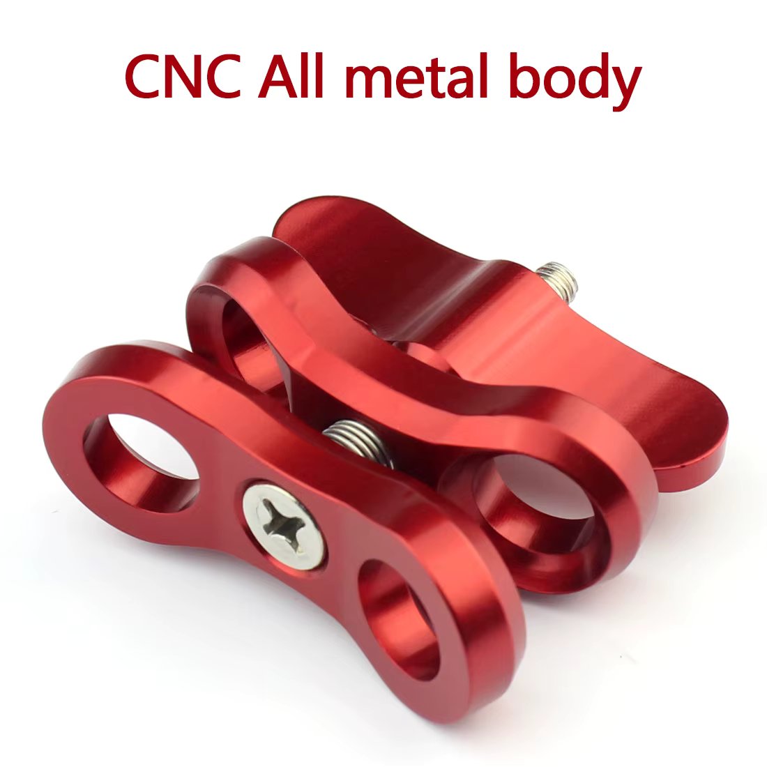 Aluminum Alloy CNC Diving Lights Ball Butterfly Clip Arm Clamp Mounting for GoPro DSLR Camera Tray Rog Underwater Ball Adapter