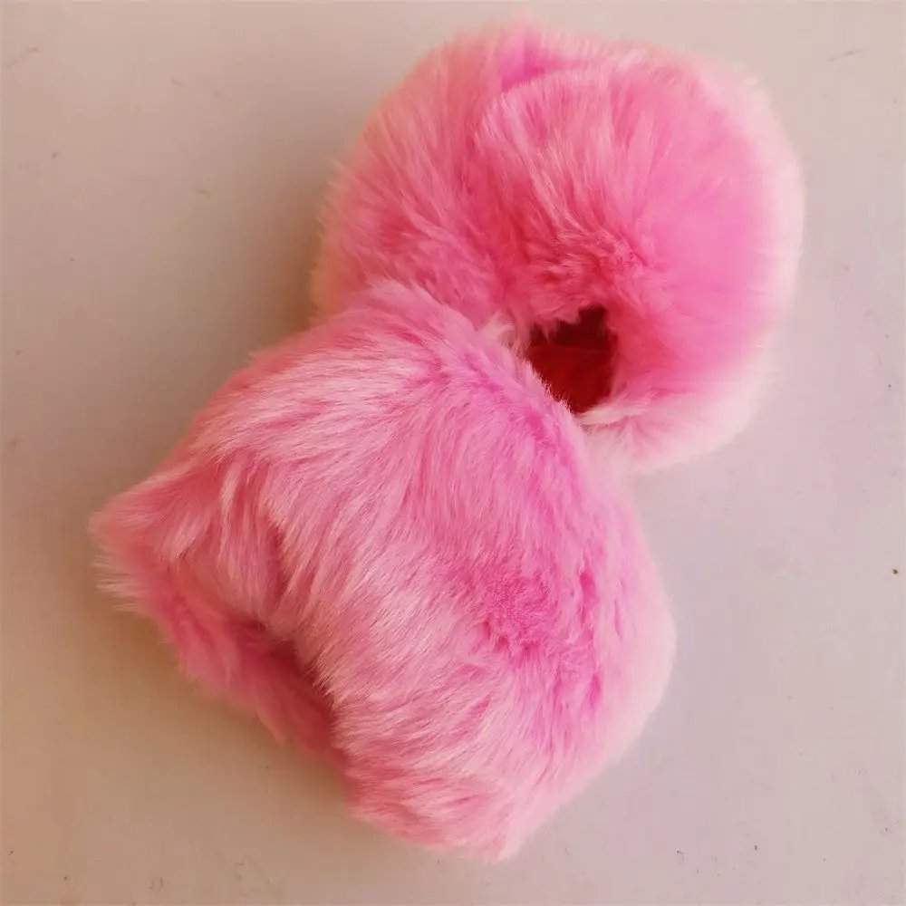 1Pair Faux Fur Wrist Cuffs for Wool Coat Jackets Women's Fashion Elastic Warm Furry Wristbands Arm Warmer Furry Wrist Cuffs