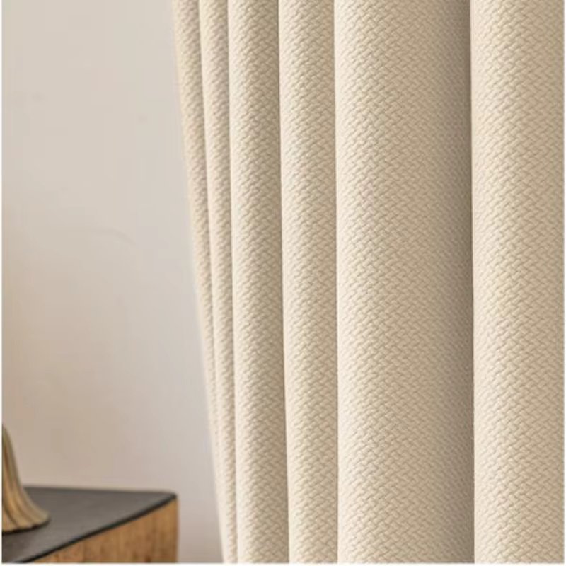 310cm Height Custom Made Thickened Solid Color Double-Sided Jacquard 80%-90% Blackout Living Room Curtains Bedroom Curtains