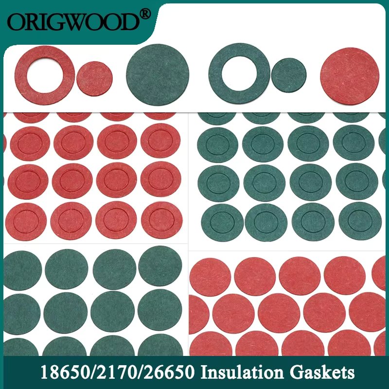 20~500pcs 18650 21700 26650 Li-ion Battery Insulation Gasket Pack Cell Barley Adhesive Paper Electrode Insulated Pads