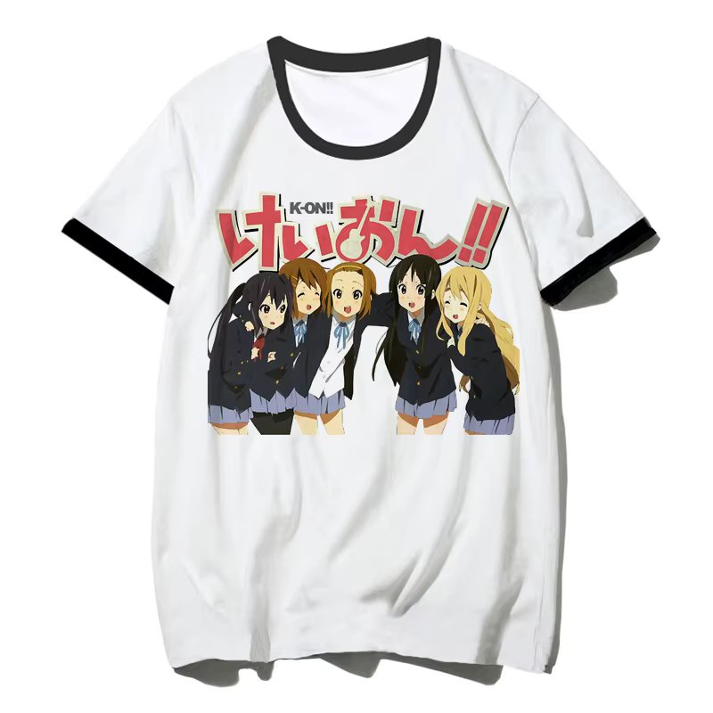 k-on tshirt men graphic white t shirt vintage grunge japanese t shirt graphic aesthetic