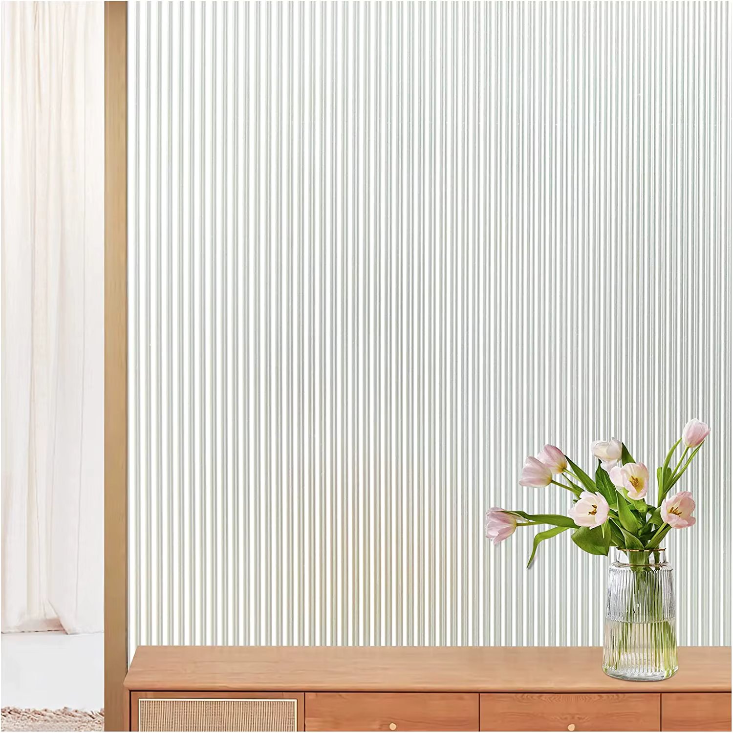 Privacy Self-Adhesive Opaque window Film for Glass Anti UV Vinyl Decorative Patterned Static Cling Window Stickers for Home