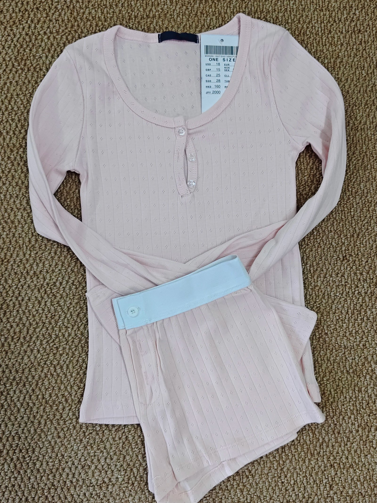 Eyelet Pink set