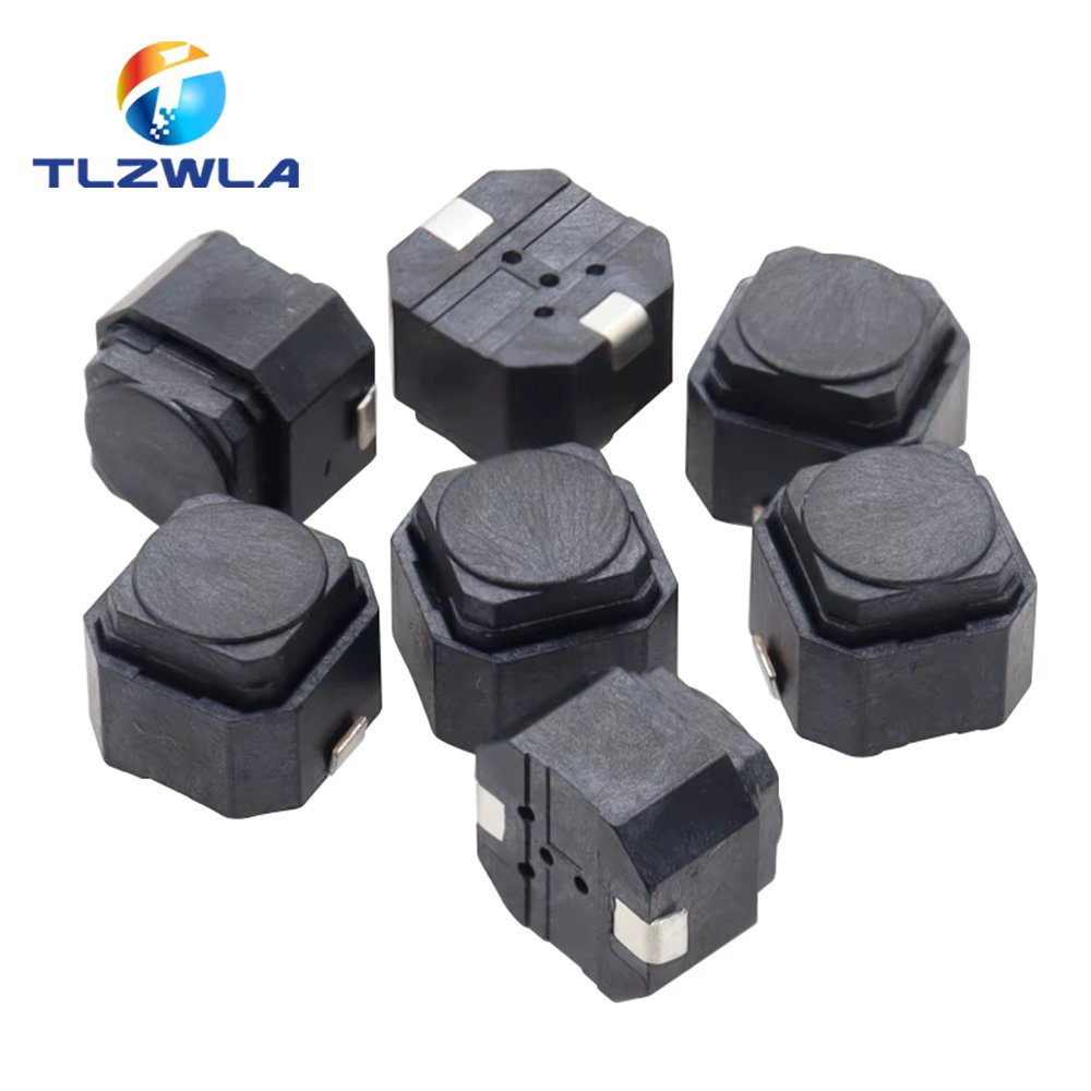 20PCS/LOT Tact Switch 6*6*5mm Mute Switch Silicone Keypad Push Button Switch 6X6X5 MM 2Pins Silent Switches
