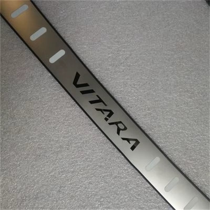 For Suzuki Vitara 2015 2016 2017 2018 2019 2020 Rear Bumper Protector Sill Trunk Tread Plate cover Trim Car styling