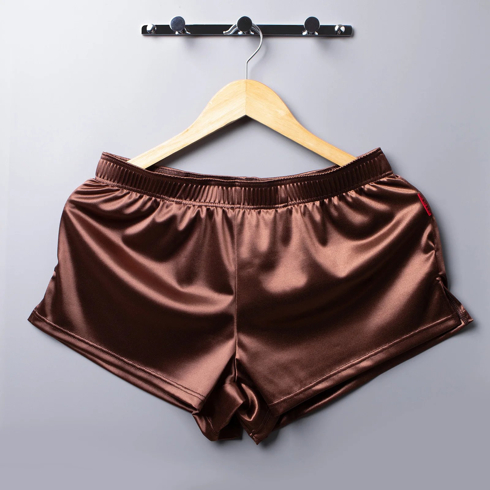 CLEVER-MENMODE Sexy Sleepwear Nightwear Satin Short Pants Men Underwear Lounge Pajamas Homewear Sleep Bottoms Boxershorts