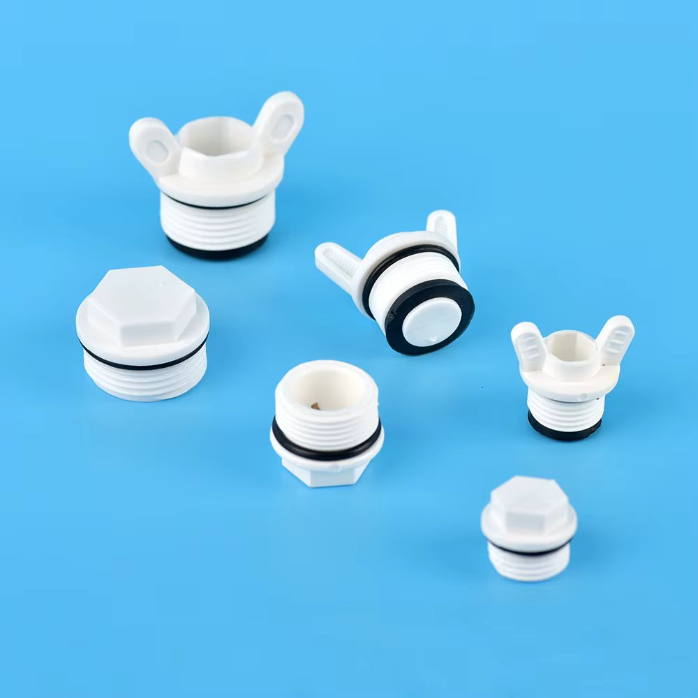 1/2 3/4 1" BSP male thread Plug PVC Pipe Screw Plug Pipe Fittings Tube End Caps Plumbing Accessories Garden Irrigation Connector